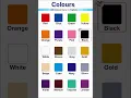 20 Colours name in english