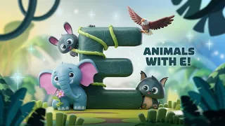 Animals Names Starting with E - Fun Learning for Kids Kidslore TV