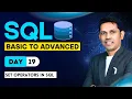Set Operators in SQL - Day-19 From basic to Advance