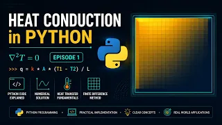 Solving Heat Conduction in Python from basic equation Steady State Heat Conduction Fully Explained
