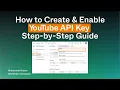 How to Create Enable YouTube API Key in 2025 Step-by-Step Guide
