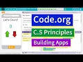Building an App Clicker Game Lesson 5 18 Tutorial with Answers Code org CS Principles