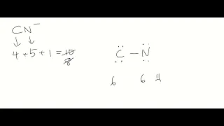 Lewis Structure for Cyanide Anion CN-