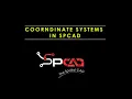 Lagu Coordinate Systems in SPCAD