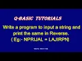 QBASIC In Nepali Write a program to input a string and print the same in reverse By NP Rijal