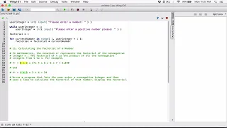 4 11 Calculating the Factorial of a Number - Python