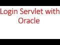 login java servlet with oracle db and prepared statement