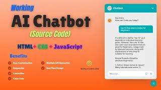 How to Create a Responsive AI Chatbot Using HTML CSS and JavaScript Source Code
