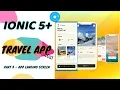 Ionic 5 Travel App 2021 Part 4 - App Landing Page Using Swiper JS Alternative of ion-slides