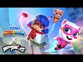 Download Lagu THE CHASE JUST GOT MIRACULOUS! 🐞✨ Talking Tom Hero Dash x Miraculous Ladybug
