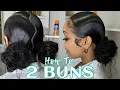 How To 2 Sleek Curly Buns Tutorial Messy Buns
