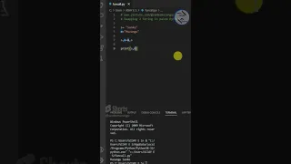 Swapping Two String in Python Tamil