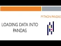 Python Pandas Loading Data Into Pandas