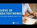 Print Prime numbers in between 1 to N Sieve of Eratosthenes
