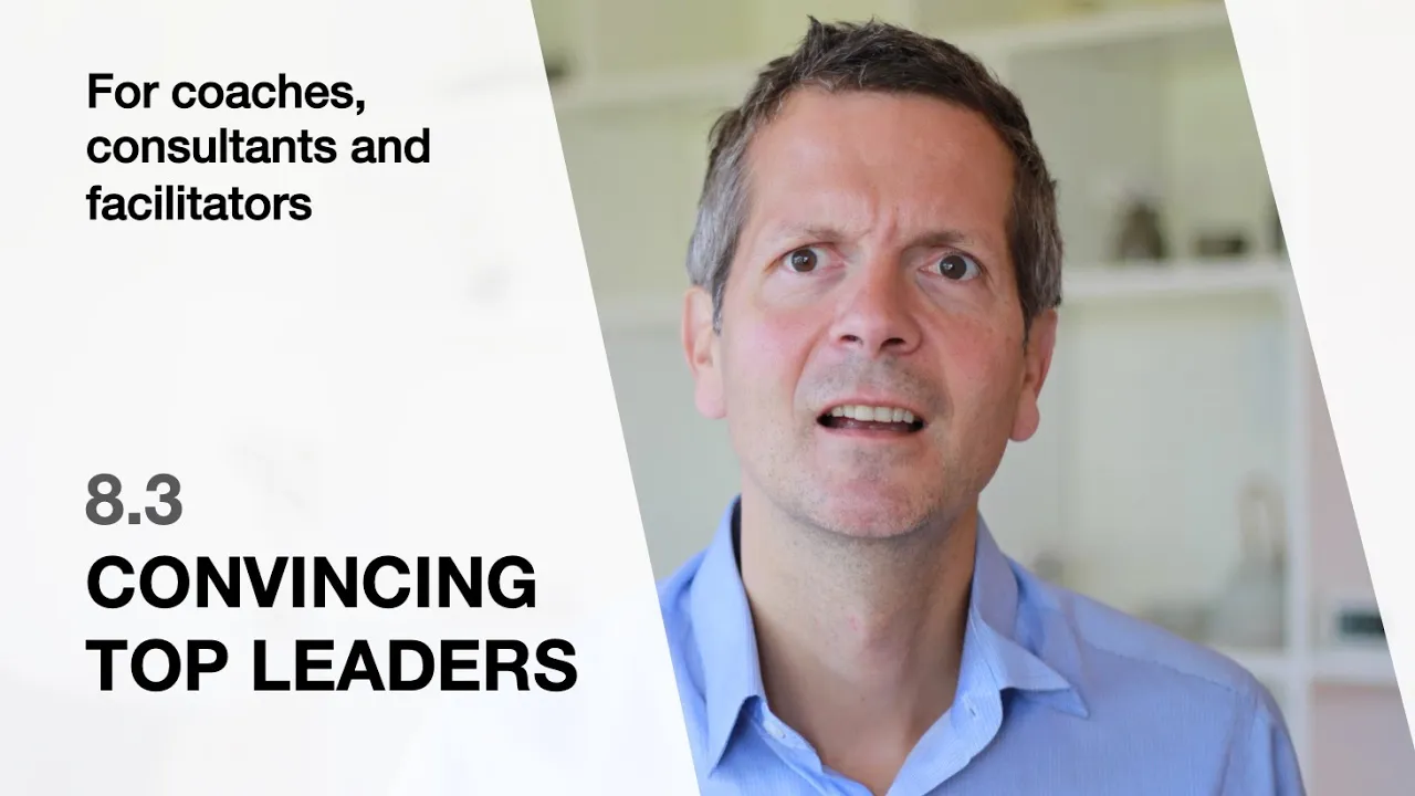 Outline Video 8.3 Convincing top leaders (For coaches, consultants and facilitators)
