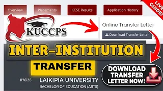 How to Apply for KUCCPS Inter Institution Transfer Step by Step Guide