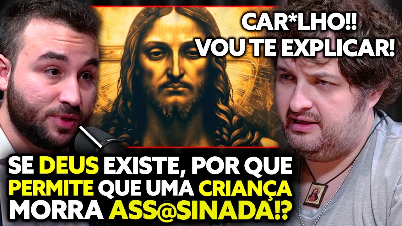(PEGOU FOGO!) ATEU E CRISTÃO DISCUTEM A EXISTÊNCIA DO MAL | Cauê Santos Podcast
