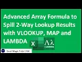 VLOOKUP MAP LAMBDA functions to spill a Two-Way Lookup Formula Excel Magic Trick 1760