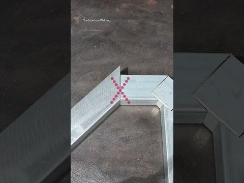the right trick when you make a metal stair railing connection #shortvideo