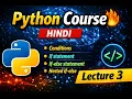 Python Tutorial for Beginners in Hindi Lecture 3 Operators User Input Type casting