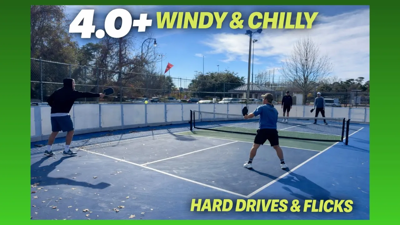 December 4.0+ Pickleball: Derek/Max vs Pat/Jim at Central Park in N Myrtle Beach