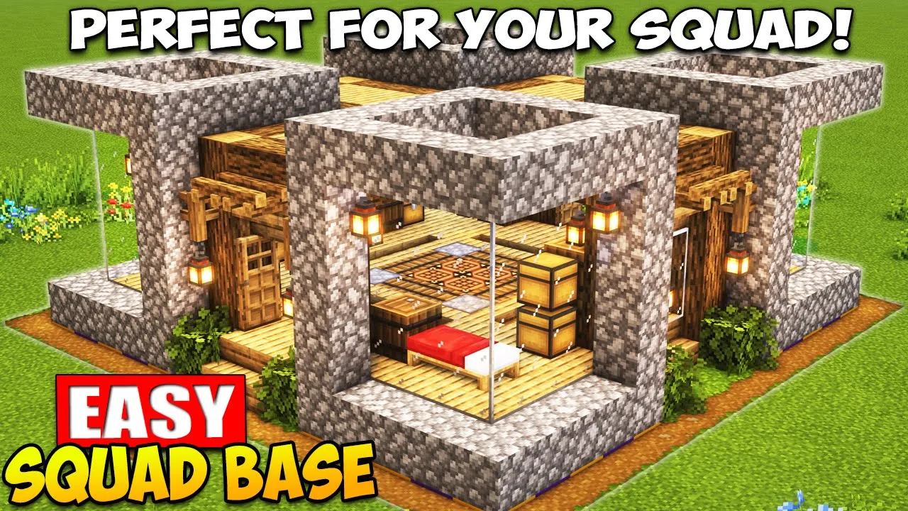 Minecraft: Squad Survival House Tutorial ⚒️