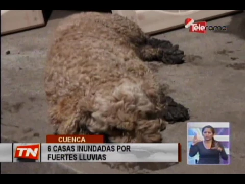 6 casas inundadas por fuertes lluvias