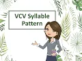 Complete Lesson VCV syllable pattern