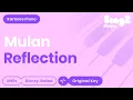 Reflection - Mulan | Lea Salonga, Christina Aguilera (Piano Karaoke)