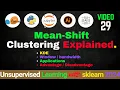 Mean Shift Clustering Explained Window-Size KDE Unsupervised Learning With Sklearn Hindi Urdu