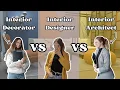 Differences Between Interior Decorator Interior Designer and Interior Architect Explained