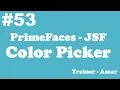 PrimeFaces - JSF Tutorial Color Picker in PrimeFaces using Netbeans IDE Part-53