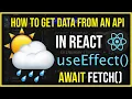 How To Make API Call In React using useEffect Hook With Fetch API and async await