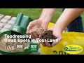 Topdressing Small Spots in Your Lawn With Level Mix or Soil3 Compost