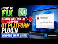 How to Fix Could Not Find or Load the Qt Platform Plugin Windows Error 2026