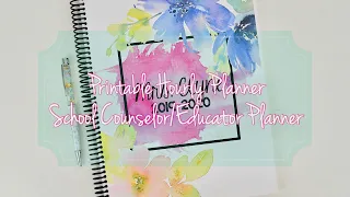 Printable Hourly Planner 19-20 School Planner