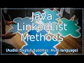 Java LinkedList Methods Java Collections Tutorial Java Tutorial