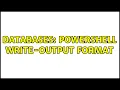 Databases powershell Write-Output format