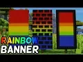 How To Make A Rainbow Banner in Minecraft 1 16 LOOM CRAFTING