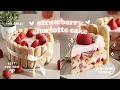 Download Lagu Strawberry Charlotte Cake 🍓 easy no-bake dessert recipe
