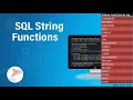 Day-10 STRING FUNCTION IN SQL CHARINDEX PATINDEX SUBSTRING STUFF SQL Tutorial in Hindi