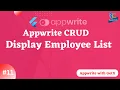 Fetch Data From Appwrite - Get Employee List Flutter Appwrite Tutorial with GetX