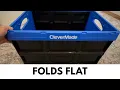 CleverMade Collapsible Crate Review Folds Flat for Storage