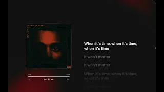 The Weeknd I Was Never There Feat Gesaffelstein Lyrics 