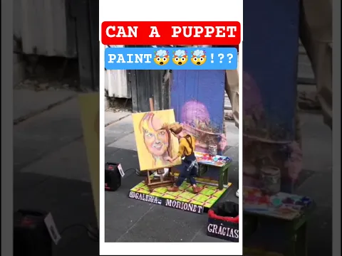 PAINTING USING A PUPPET 🤯😍🔥 #shorts  | Episode 01 , Best Seconds Of Your Life