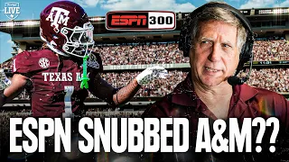 Reacting to ESPN s top 300 college football players list ONE Aggie included