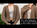How to Crochet Easy Batwing Cardigan Pattern Tutorial DIY