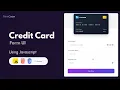 Credit Card Form Design with Animation HTML CSS JavaScript Tailwind CSS Modern UI Project