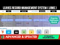 Ultimate Leave Management in Excel Attendance Tracker