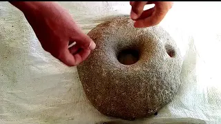 الرحى التي تساوي ثروة رحى سوداء قديمة للبيع مع تجربة المغناطيس 